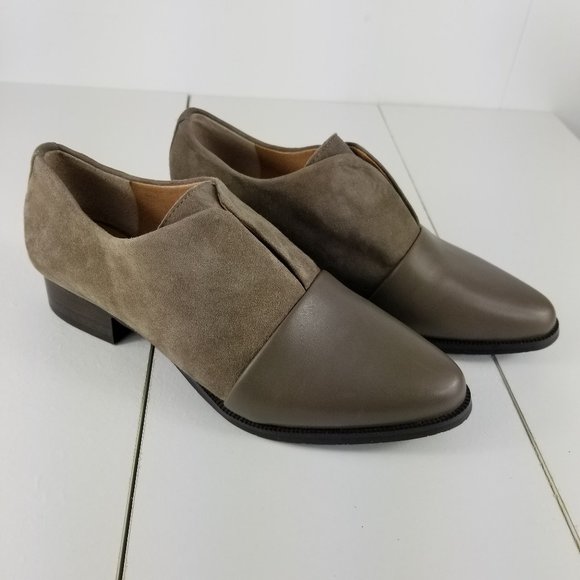 Tahari Shoes - Tahari Lucy Gray Leather Loafer Shoe
